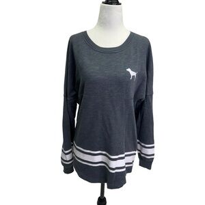 Victoria's Secret PINK Pullover Sweatshirt Grey Size S